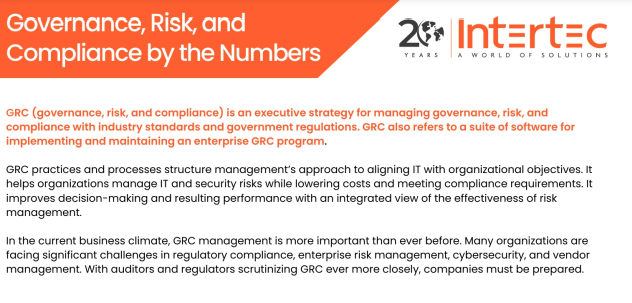 Governance Risk & Compliance Infographic